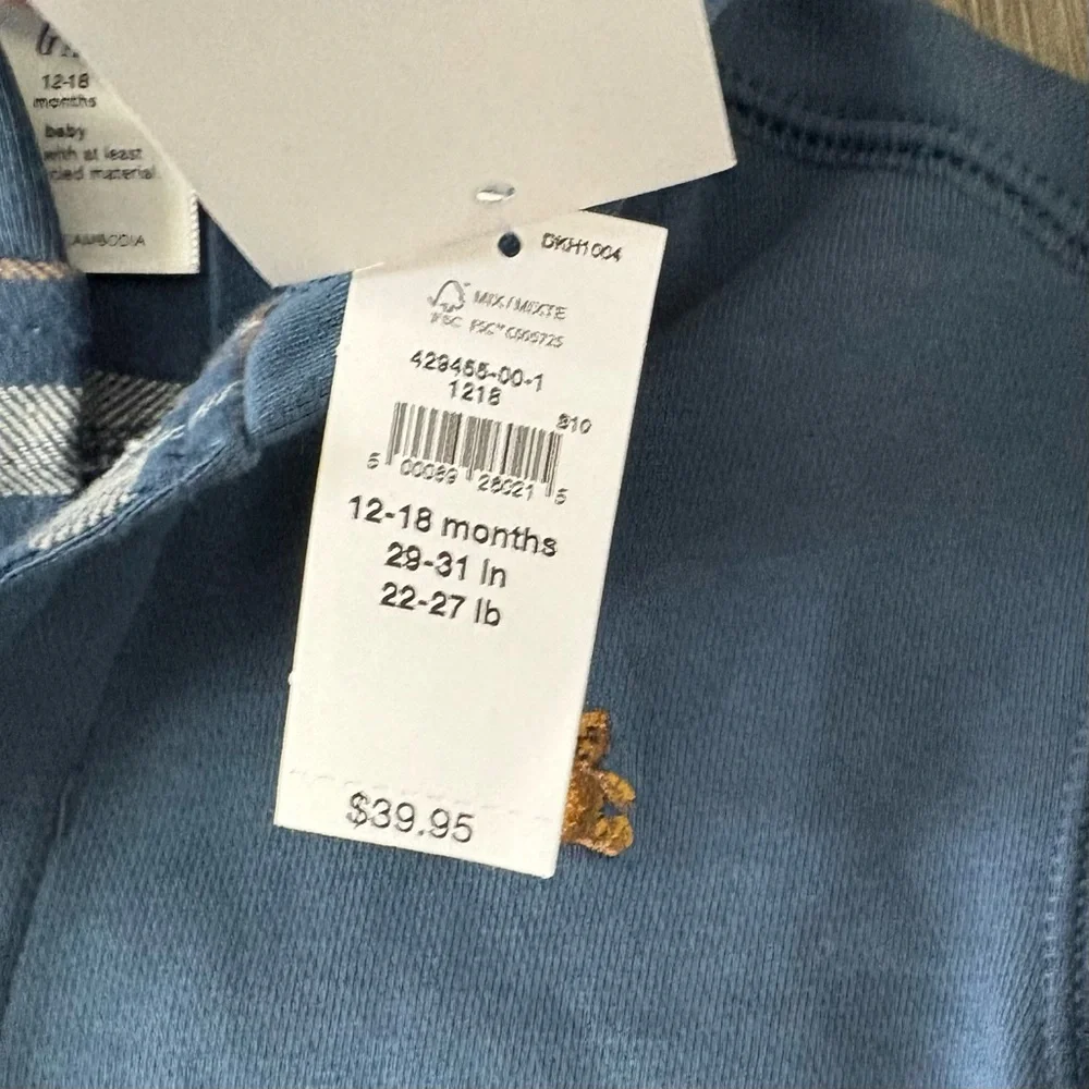 Baby GAP Blue Coveralls - 12-18 Months NEW!
